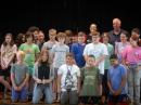 Students at Bowman Middle School in Bakersville, North Carolina, who participated in contacting the ISS on August 28, 2023, with STEM teacher Dan Hopson, back row, right. Photo courtesy of Tammy Hopson and used with parental permission.